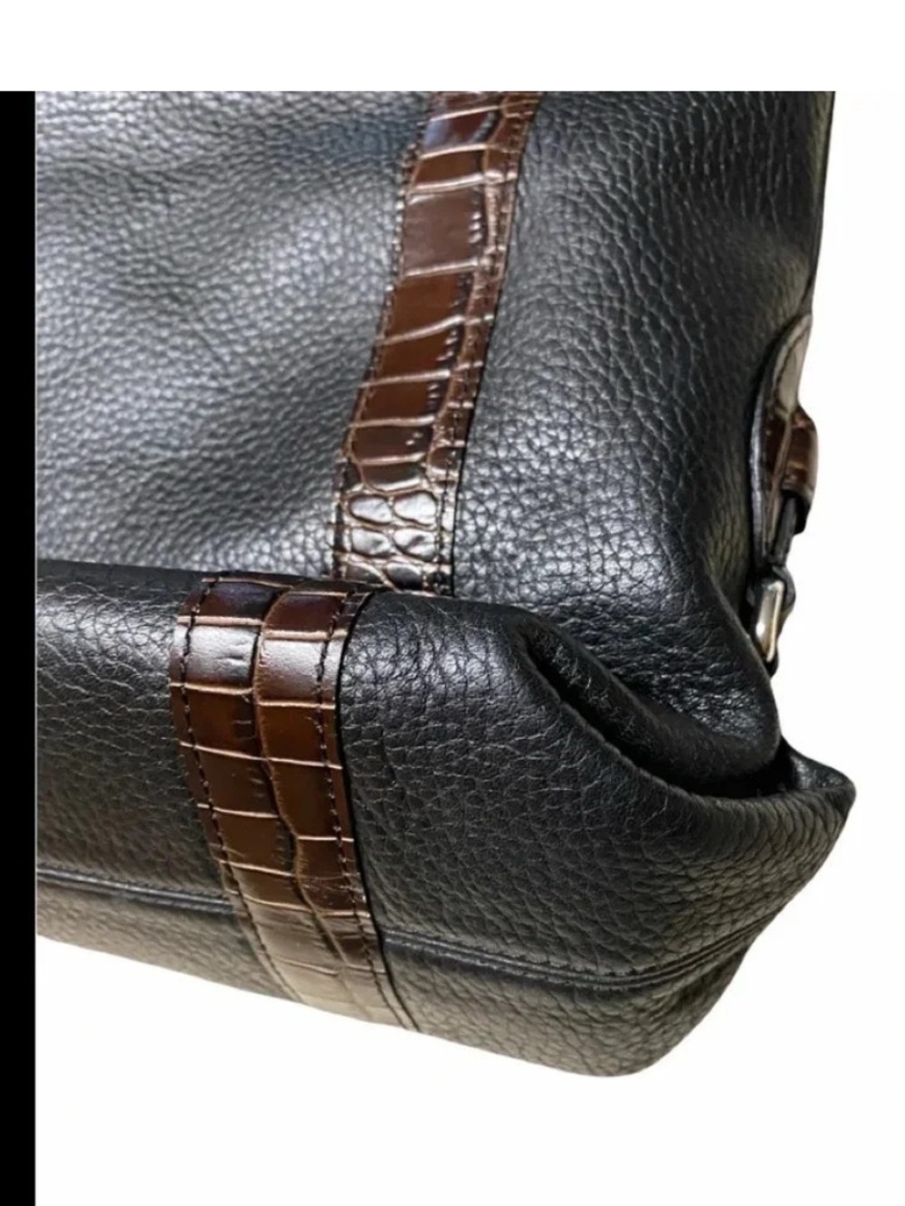Brighton Heloise Black Pebbled Leather Tote - Picture 6 of 16